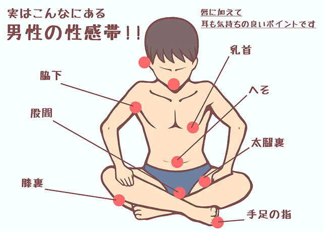 風俗嬢必見！ 実はこんなにある男性の性感帯