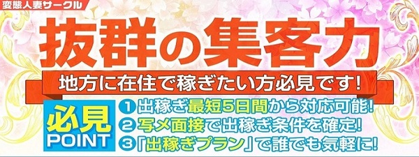 即プレイ専門店 変態人妻サークル庄内店の求人・体入情報