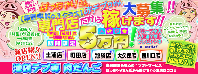 池袋風俗デブ専・肉だんごの風俗求人情報