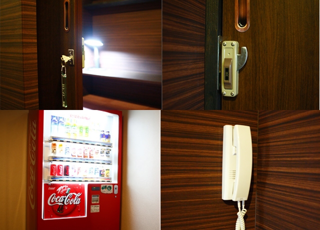 個室待機室は鍵付きでセキュリティ万全!