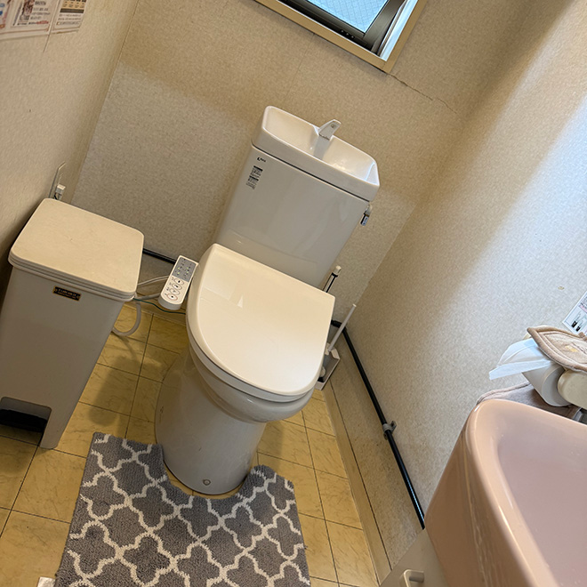 広々としたトイレ