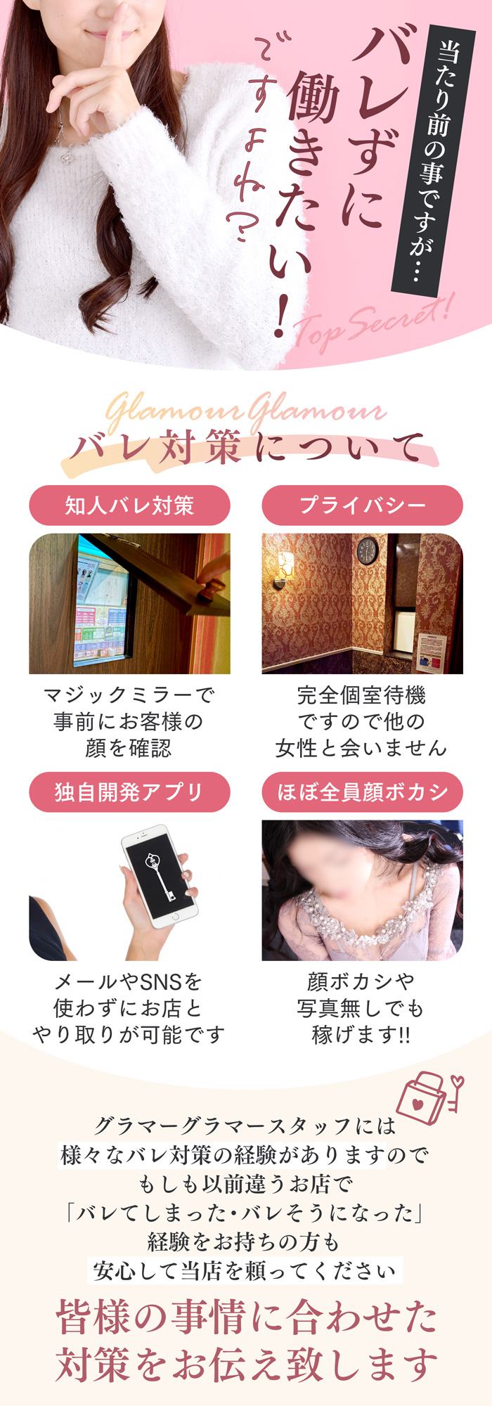 身バレ対策について