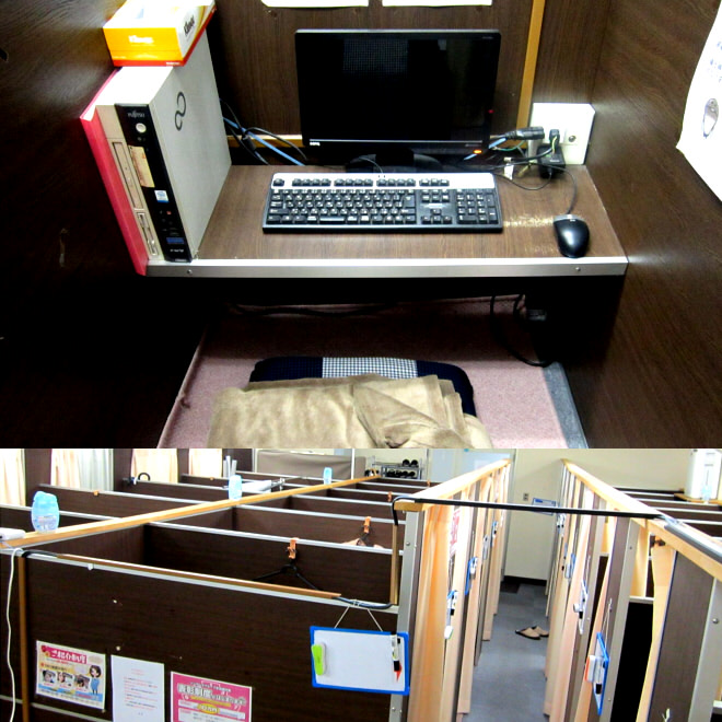 完全分煙の個室待機室はTVとPCの2タイプをご用意♡